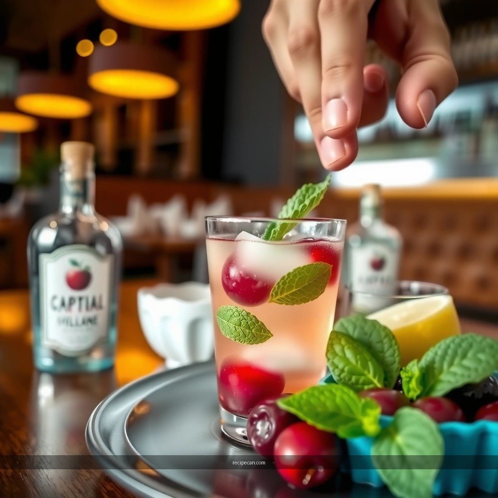 Balancing Flavors - cherry mojito recipe