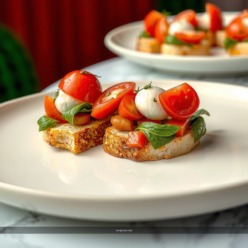 Balsamic Mozzarella Bruschetta - bruschetta recipes with mozzarella