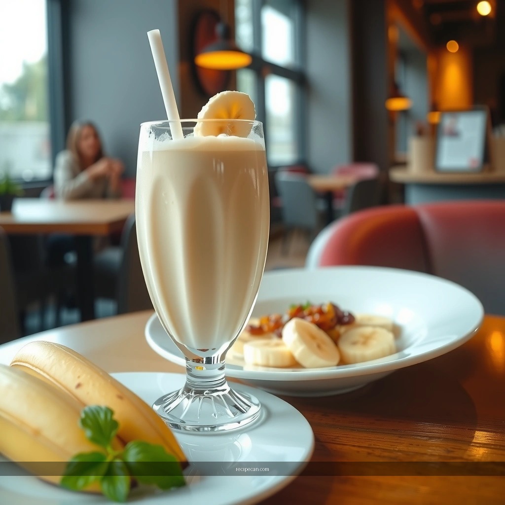 Banana - easy banana milkshake recipe