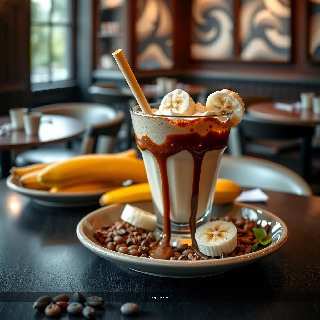 Banana and Chocolate Milkshake - banana and chocolate milkshake recipe