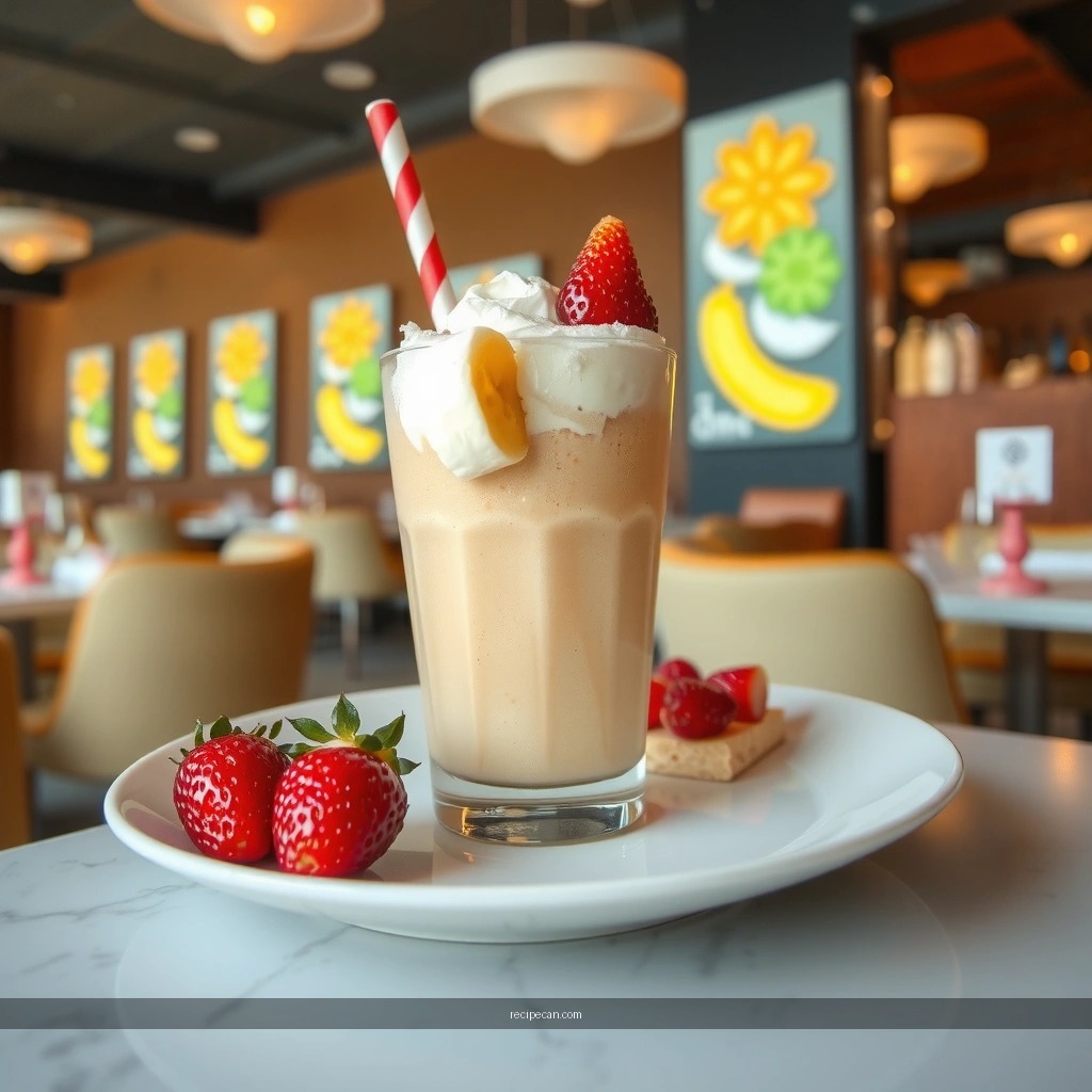 Banana and Strawberry Milkshake - banana and strawberry milkshake recipe