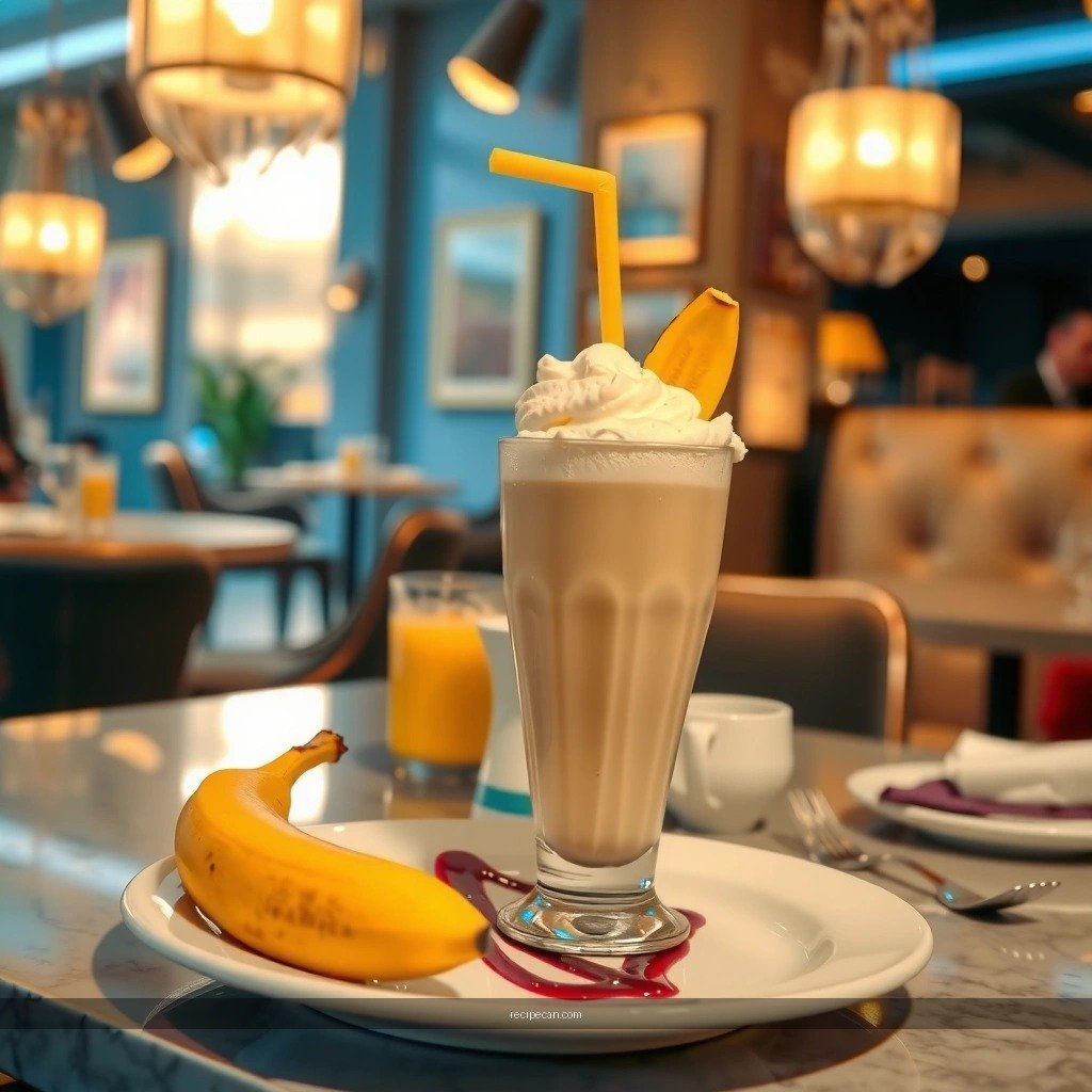 Banana Milkshake - best banana milkshake recipe
