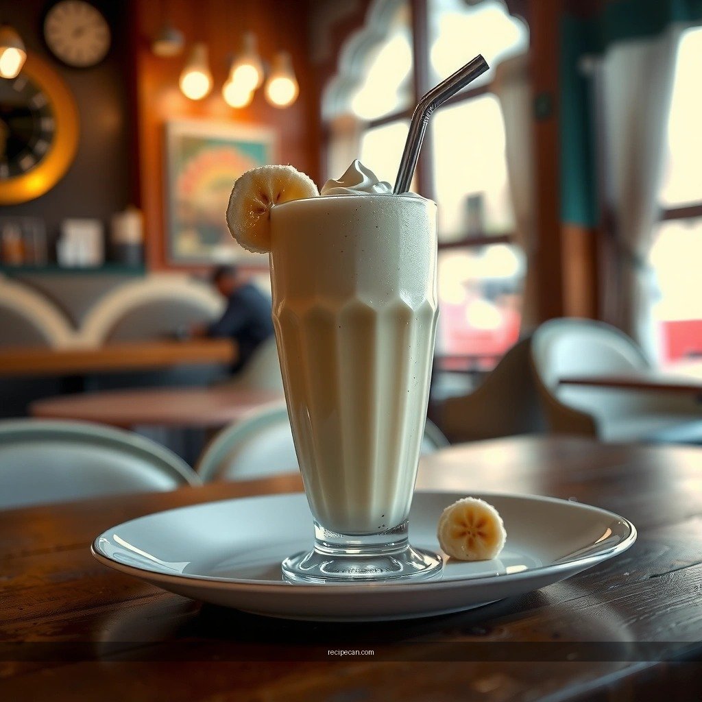 Banana Milkshake - recipe for banana milkshake