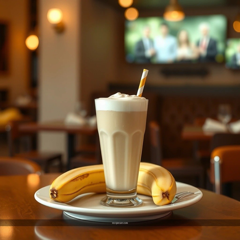 Banana Milkshake - recipe for banana milkshake