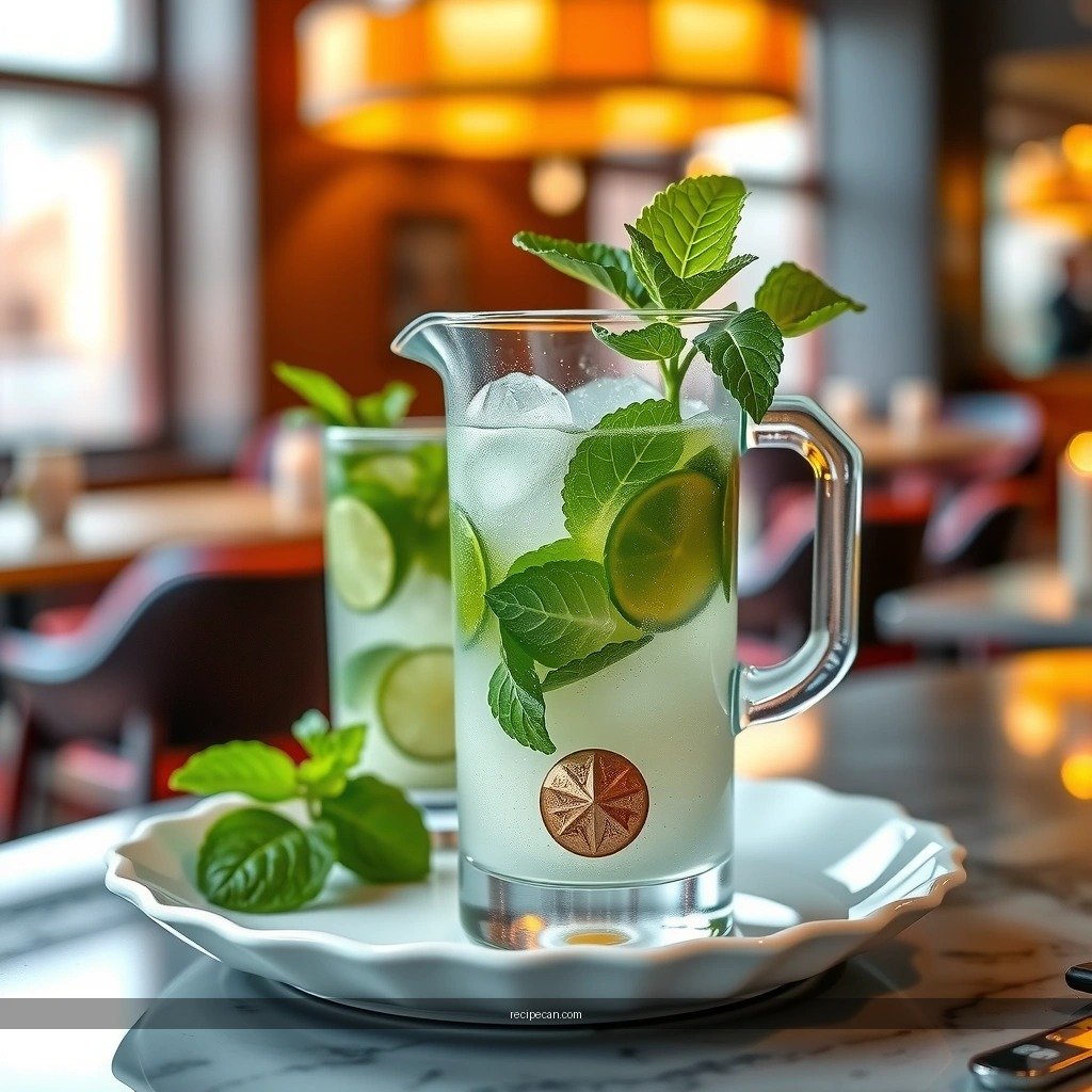 Batch Muddle Mint and Lime - mojito batch recipe