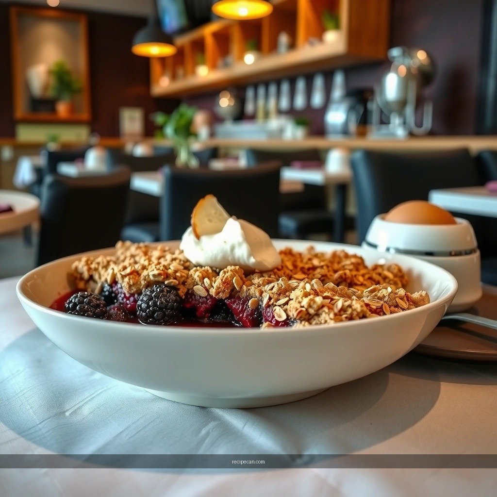 Berry Crumble - berry crumble recipe with oats