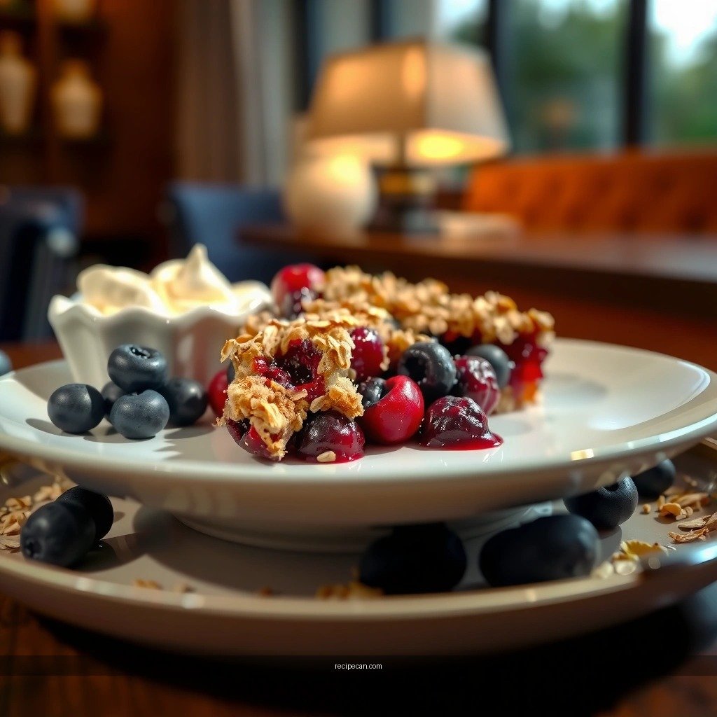 Berry Filling - berry crumble recipe with oats