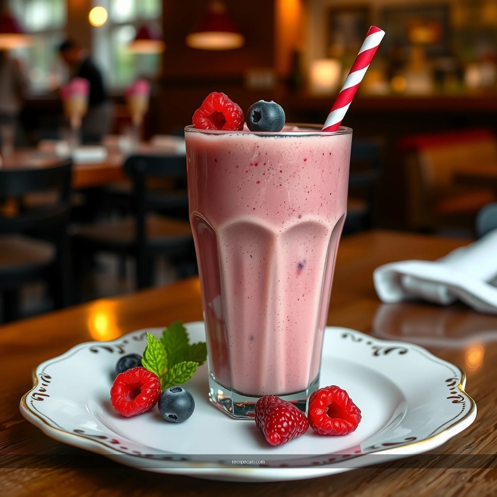 Berry Milkshake - berry milkshake recipe