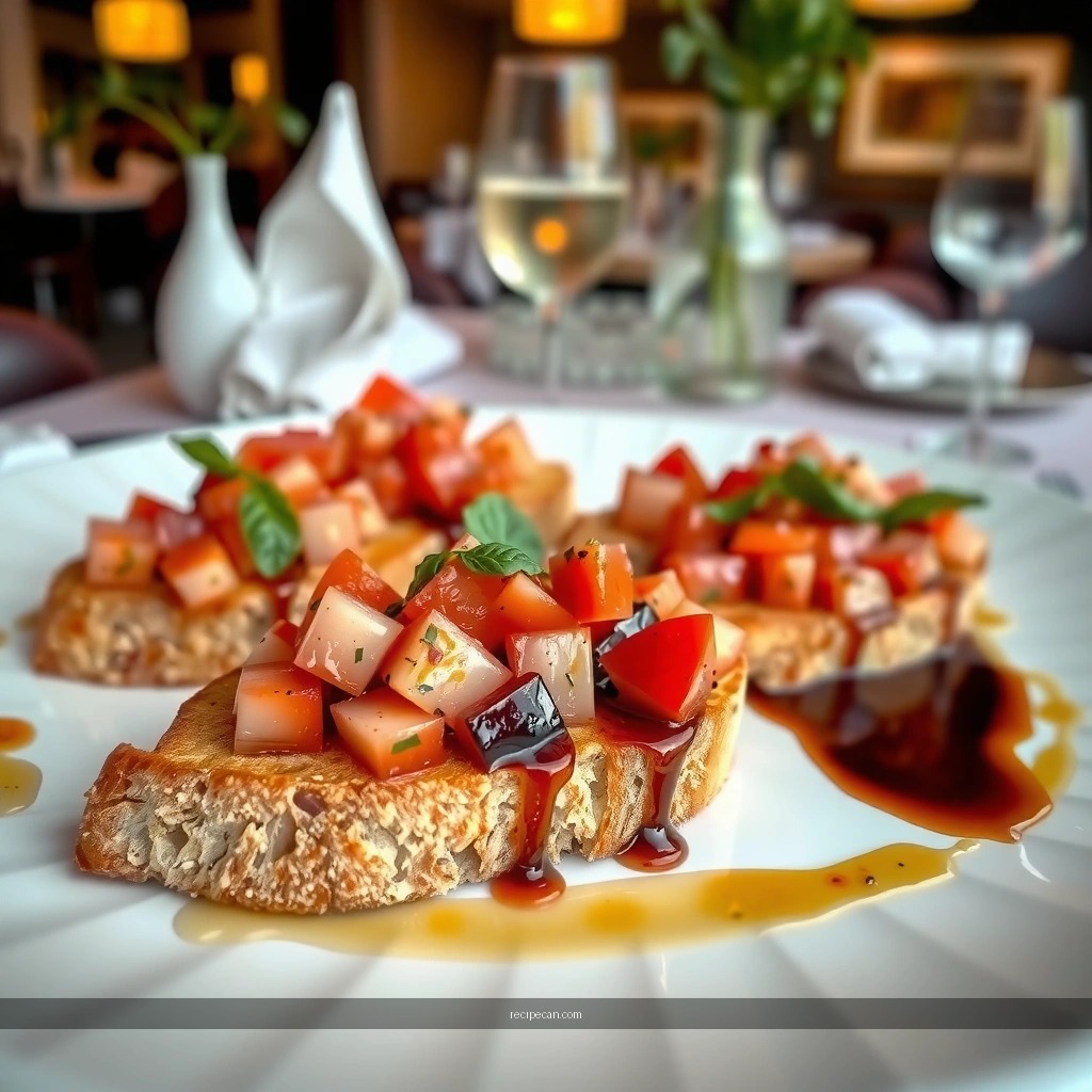 Best Ingredients - recipe for bruschetta with balsamic vinegar