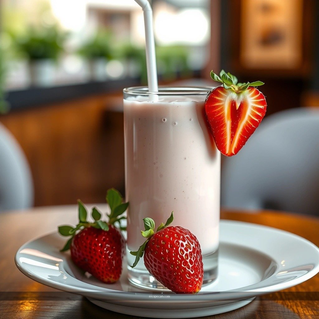 Best Texture - basic strawberry milkshake recipe