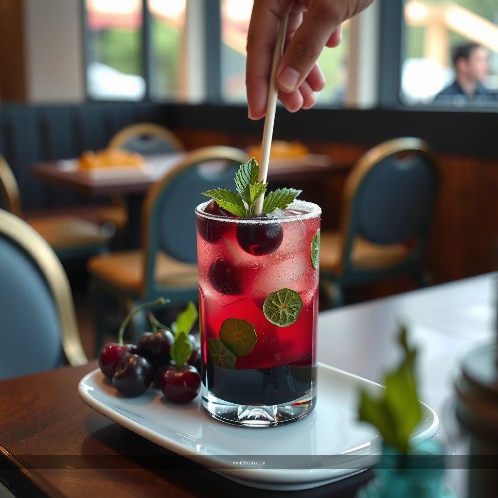 Black Cherry Mojito - black cherry mojito recipe