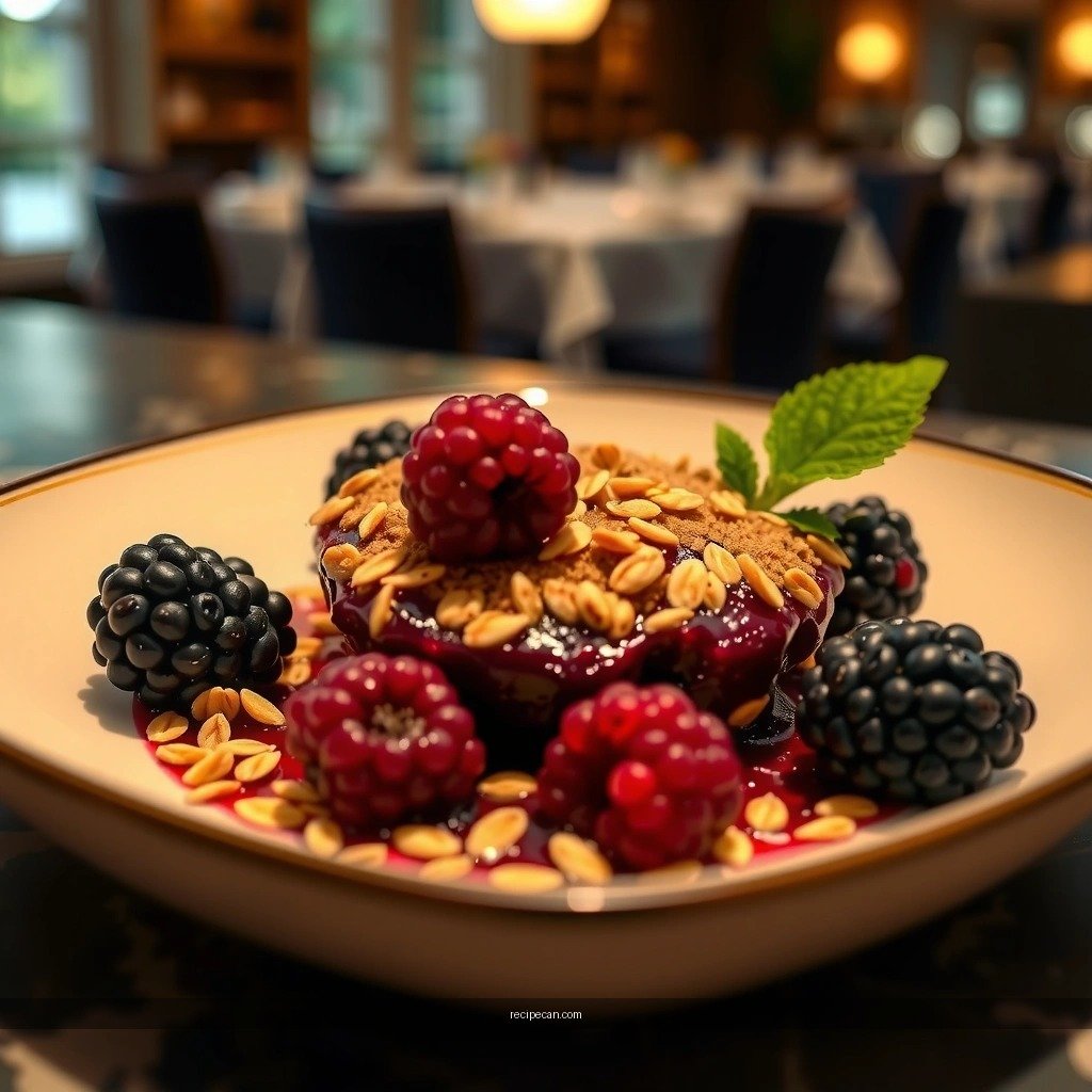 Blackberry Filling - blackberry crumble recipe with oats