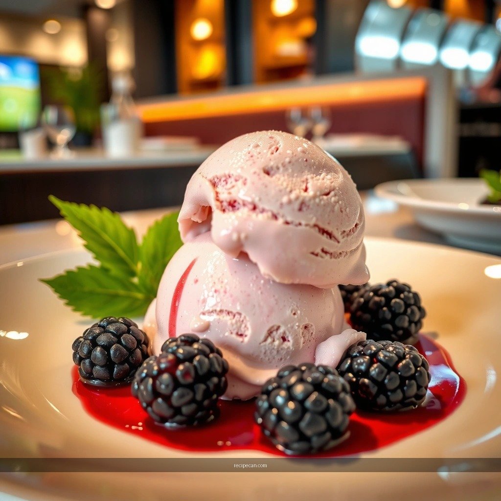 Blackberry Mixture - blackberry ice cream recipe without ice cream maker