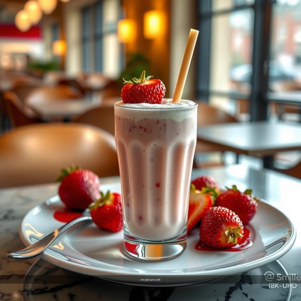 Blender Method - strawberry milkshake recipe