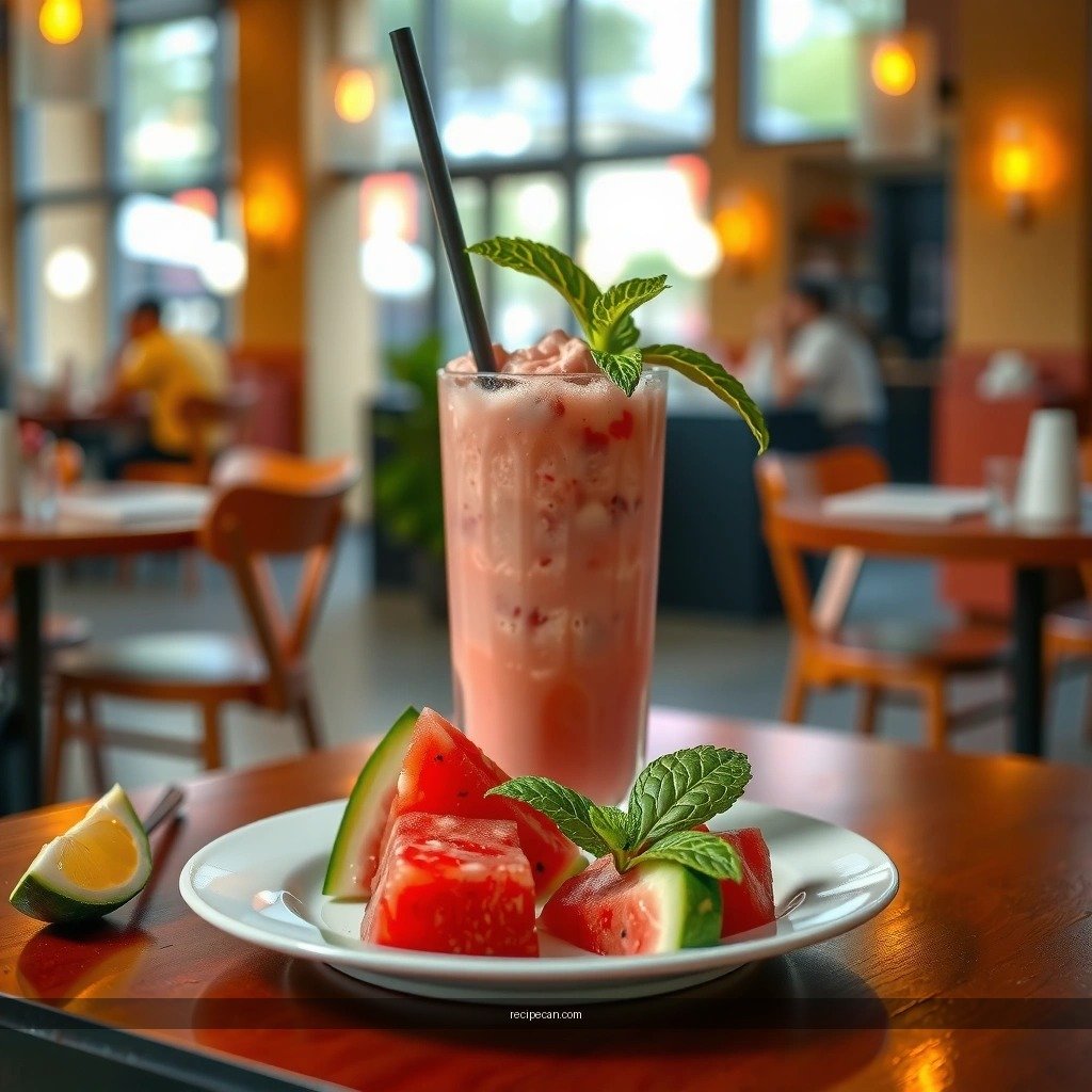 Blending - tropical smoothie cafe watermelon mojito recipe
