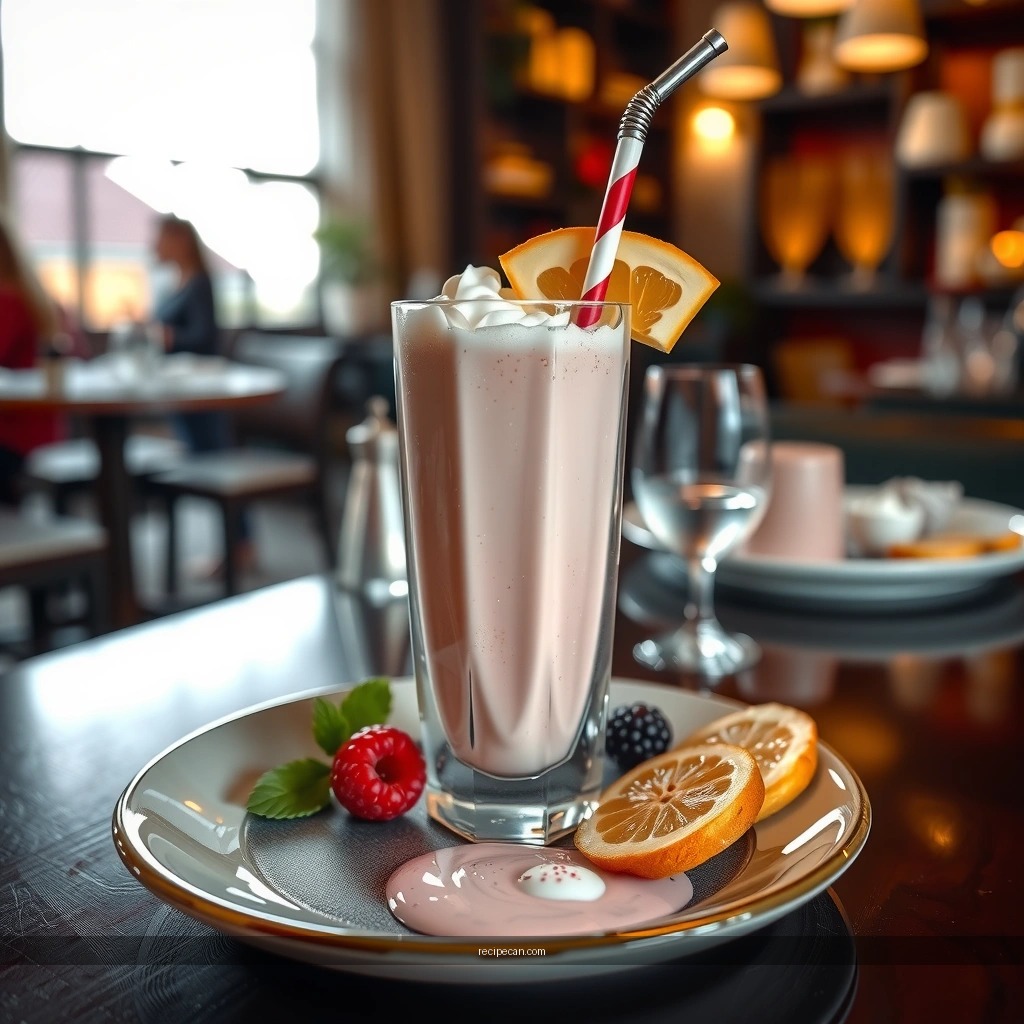 Blending - fruit milkshake recipe