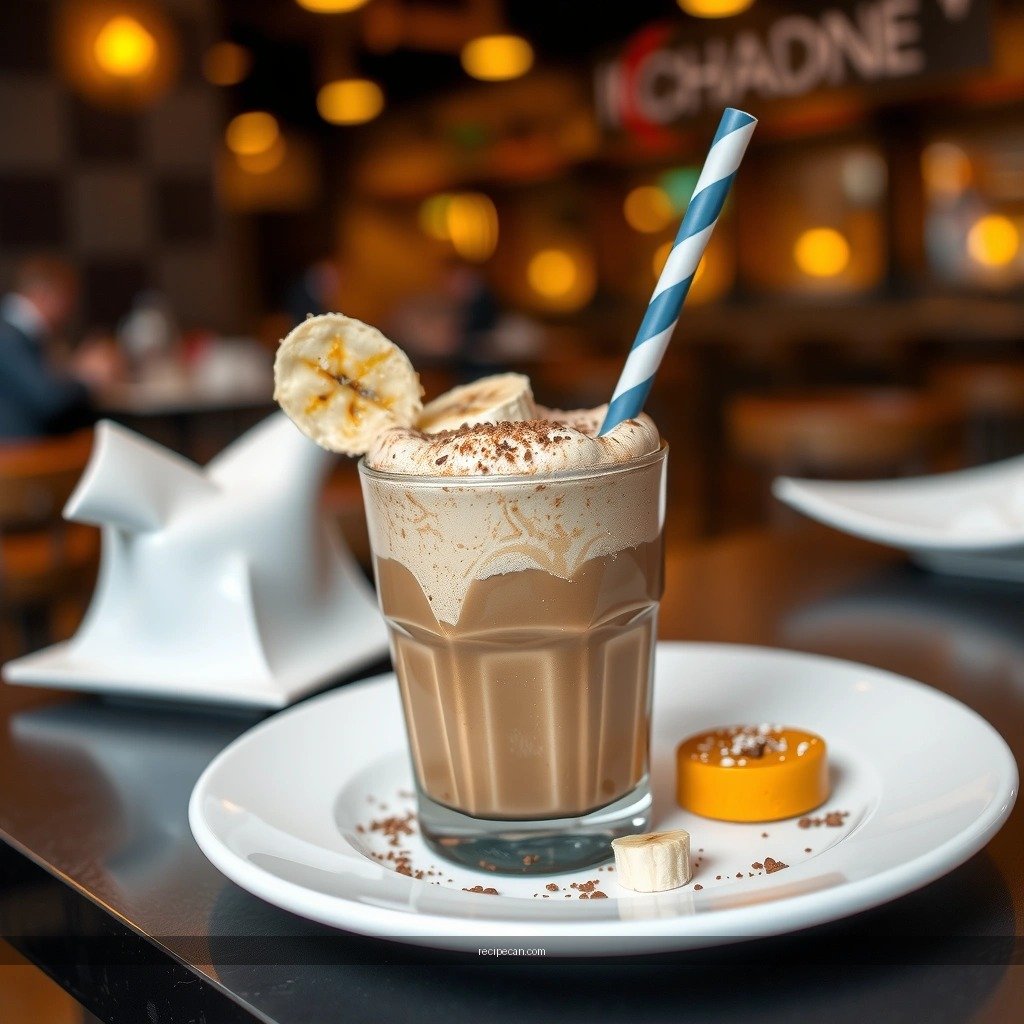 Blending Instructions - chocolate banana milkshake recipe