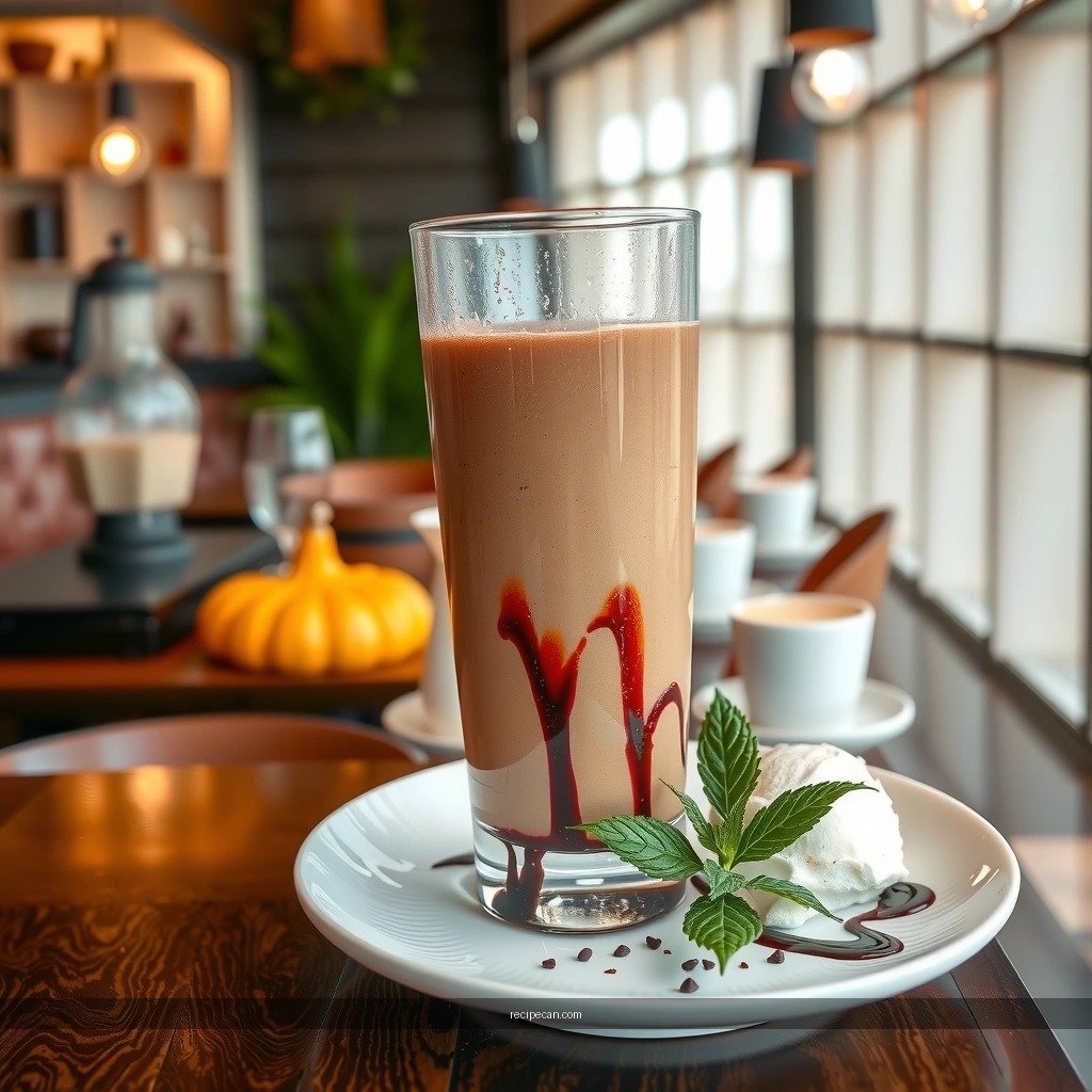 Blending Smooth - chocolate milkshake recipe without ice cream