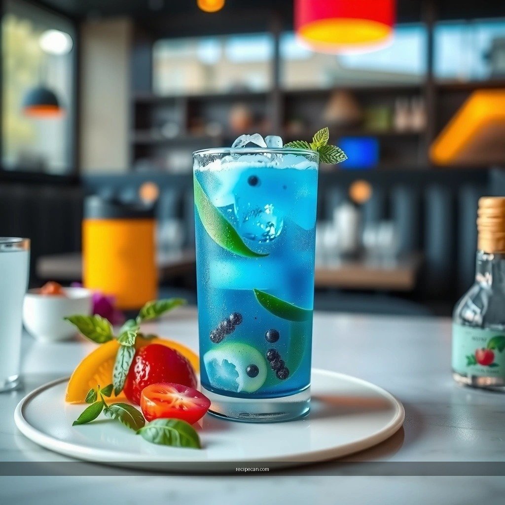 Blue Color - blue mojito recipe
