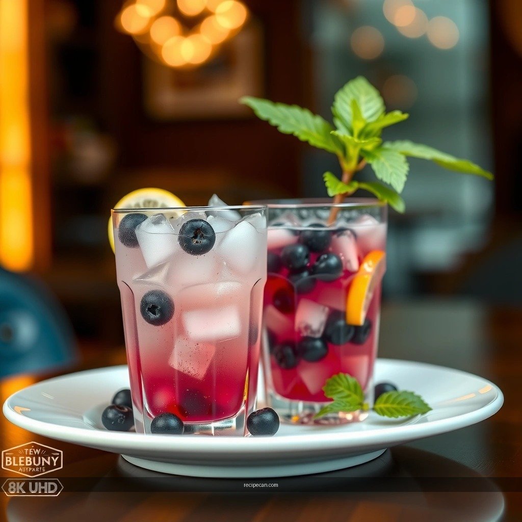 Blueberries and Mint - blueberry mojitos recipe