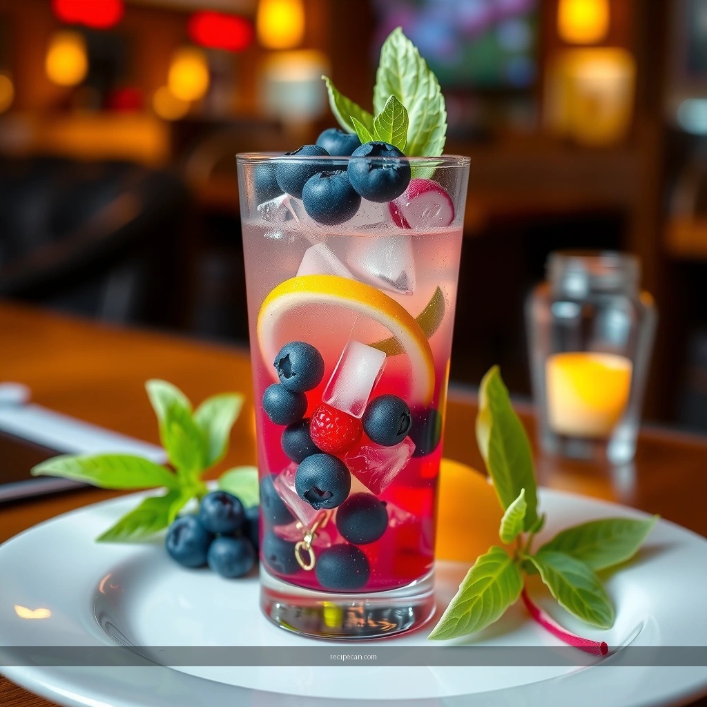 Blueberries and Mint - blueberry mojito recipe