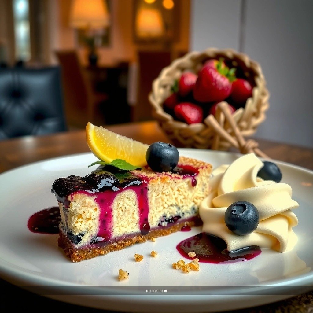 Blueberry Crumble Cheesecake - blueberry crumble cheesecake recipe