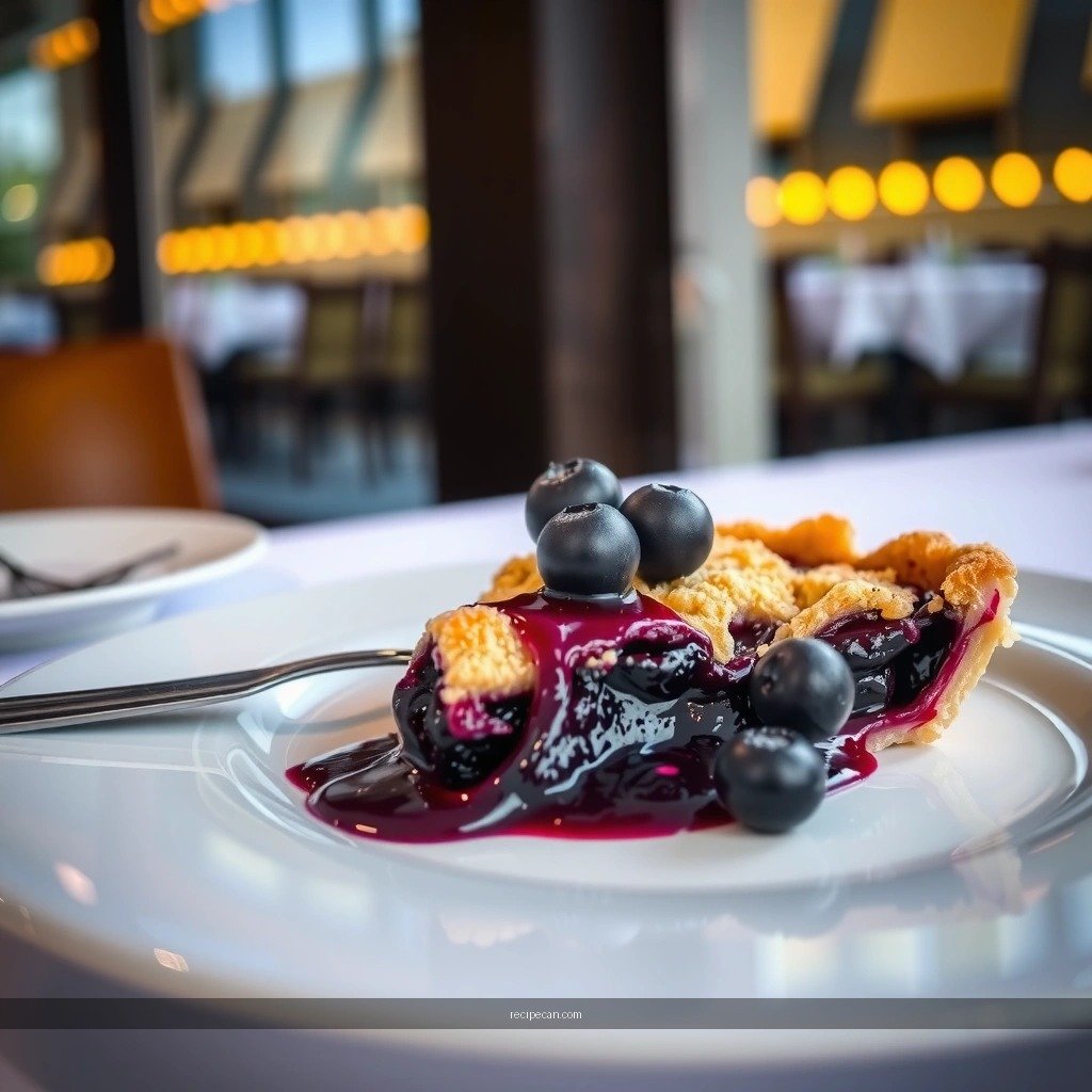 Blueberry Filling - recipe for blueberry crumble pie