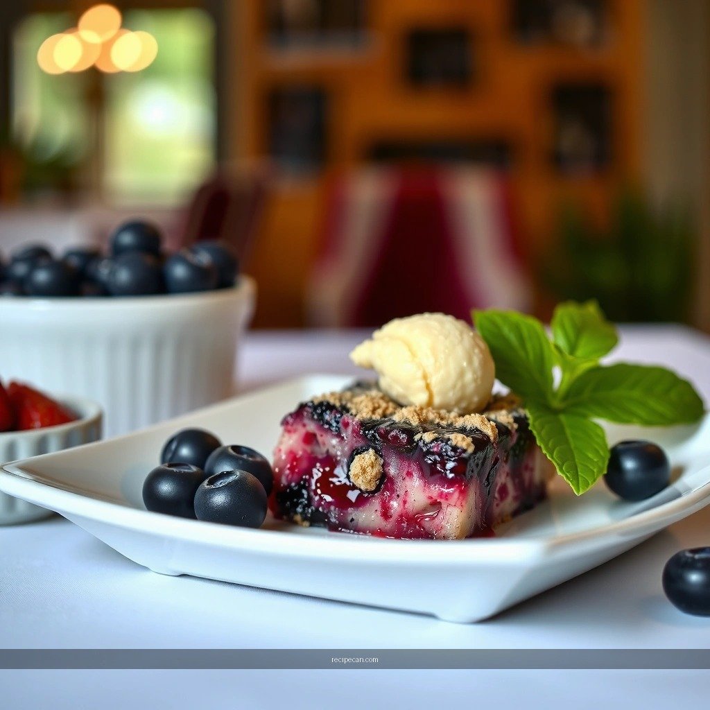 Blueberry Filling - easy blueberry crumble recipe