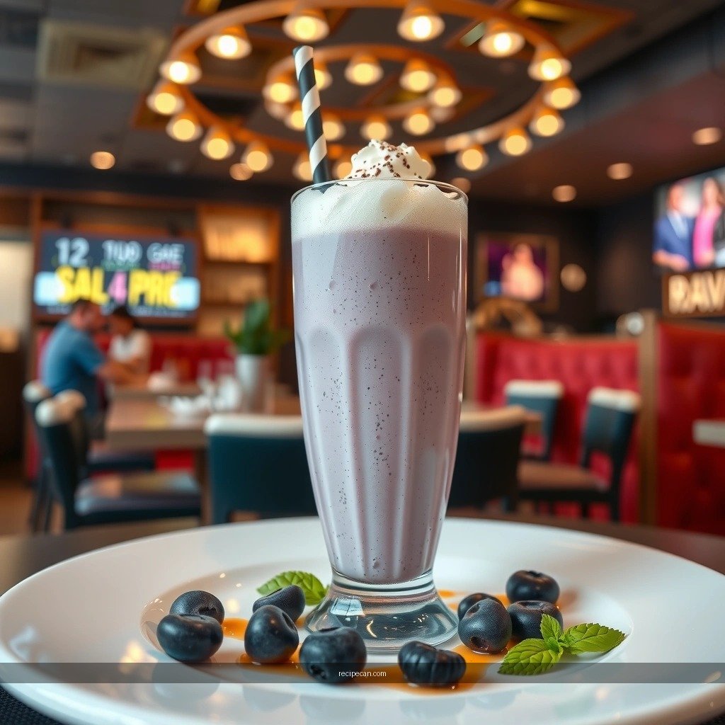 Blueberry Milkshake - recipe for blueberry milkshake