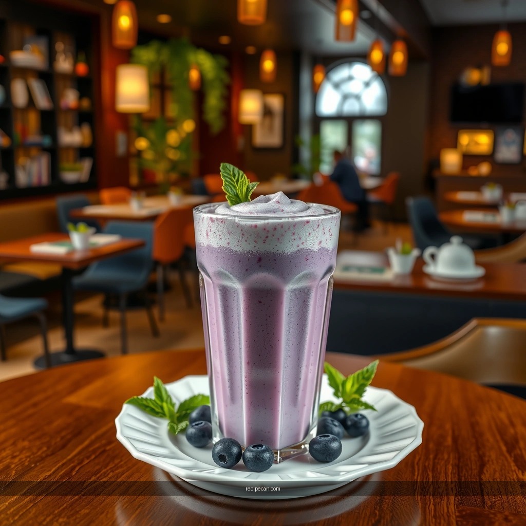 Blueberry Milkshake - blueberry milkshake recipe