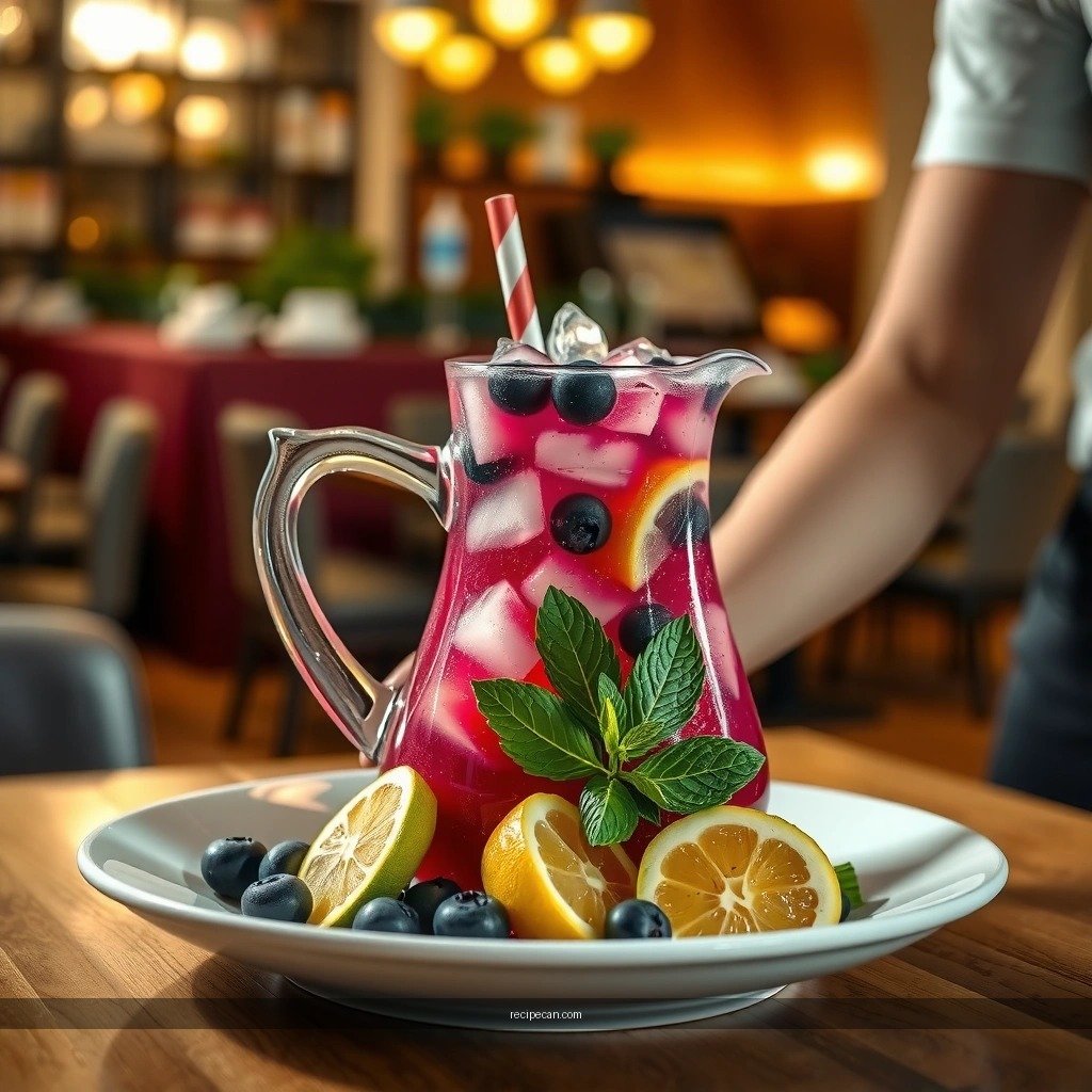 Blueberry Mojito - blueberry mojito pitcher recipe