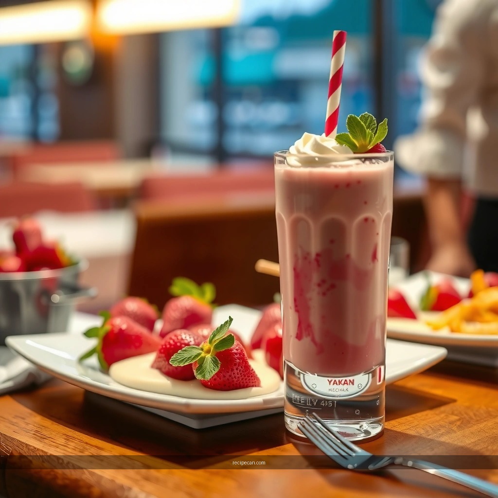Boosters - best strawberry milkshake recipe
