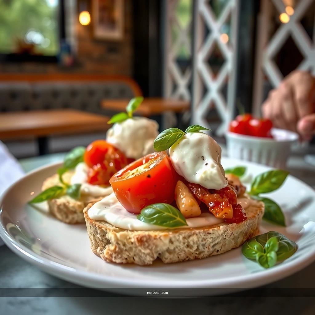Bread - burrata bruschetta recipe