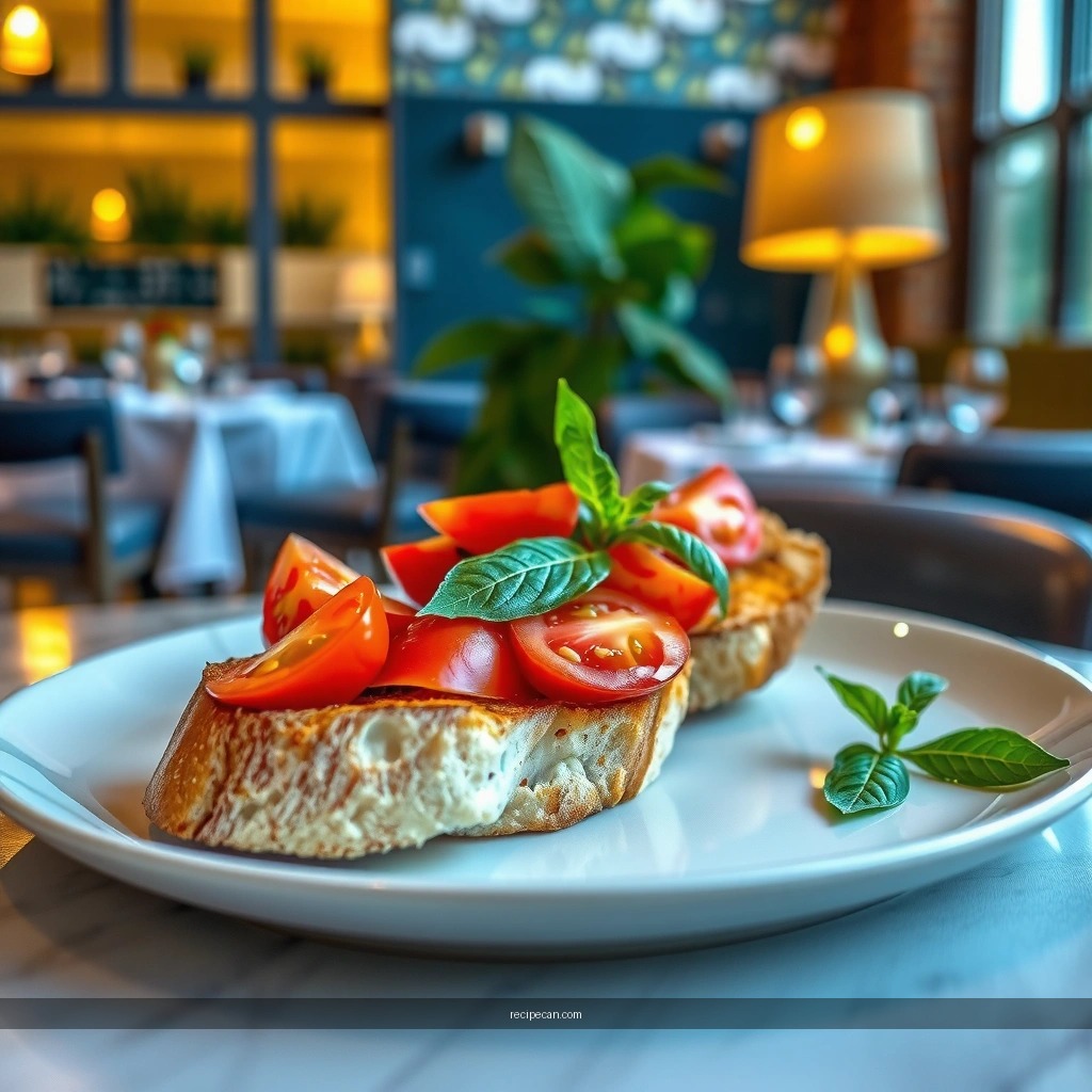 Bread - authentic italian bruschetta recipe