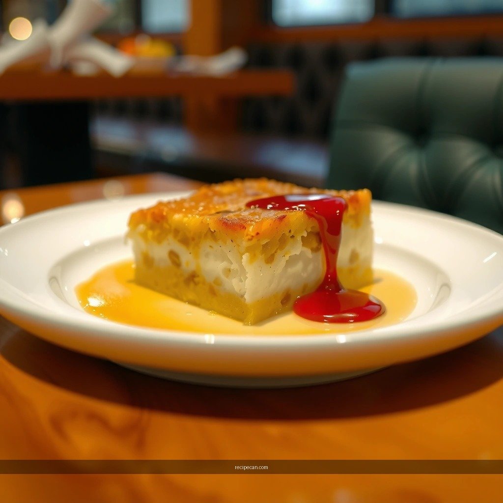 Bread and Custard - bread pudding and rum sauce recipe
