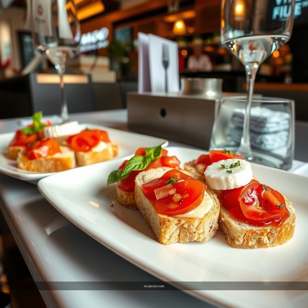 Bruschetta - recipe bruschetta with cheese