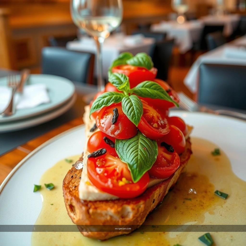 Bruschetta - tomato and basil bruschetta recipe