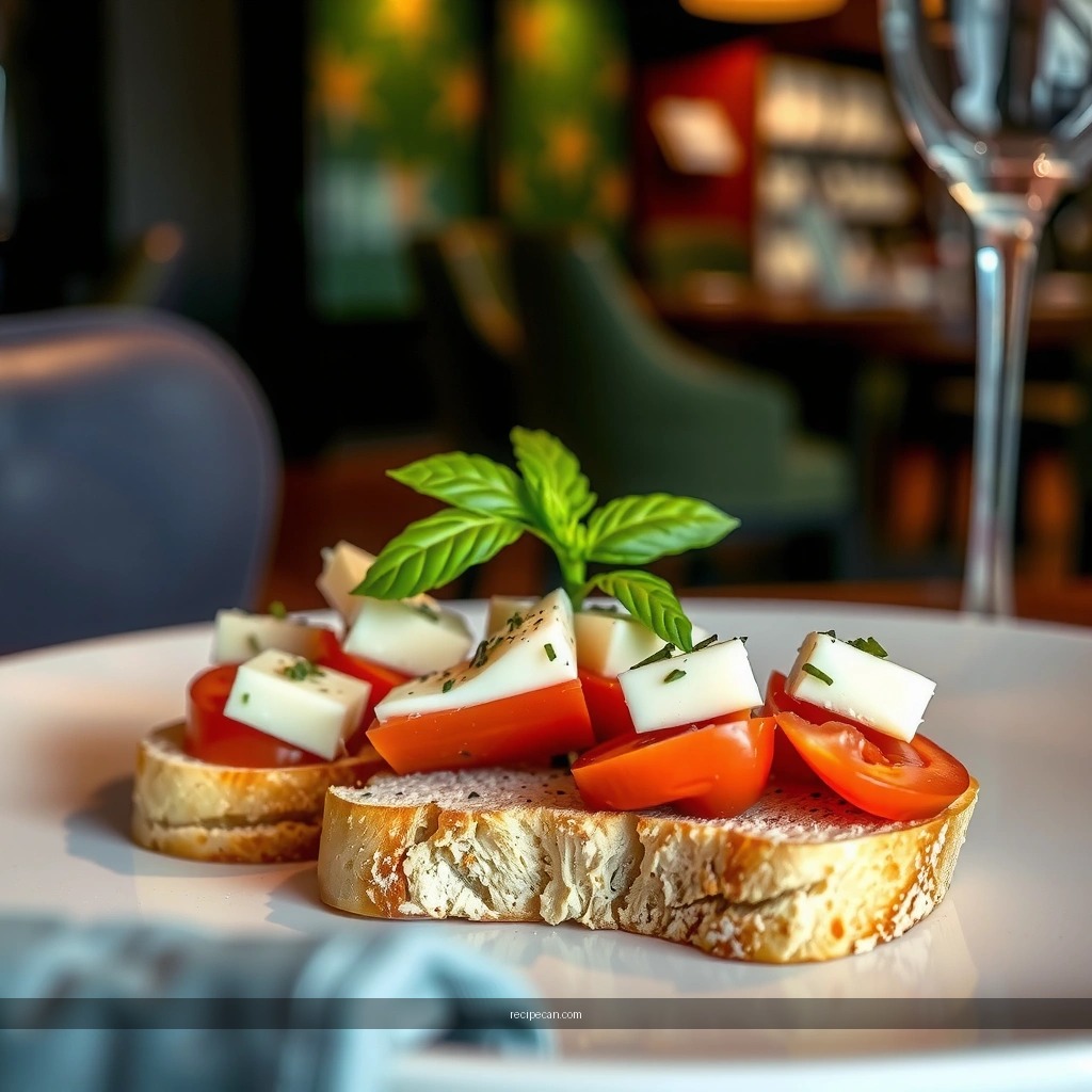 Bruschetta Base - italian bruschetta recipe with cheese