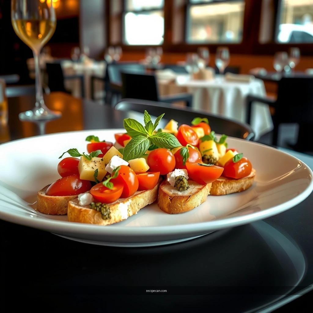 Bruschetta with Pesto - bruschetta with pesto recipe