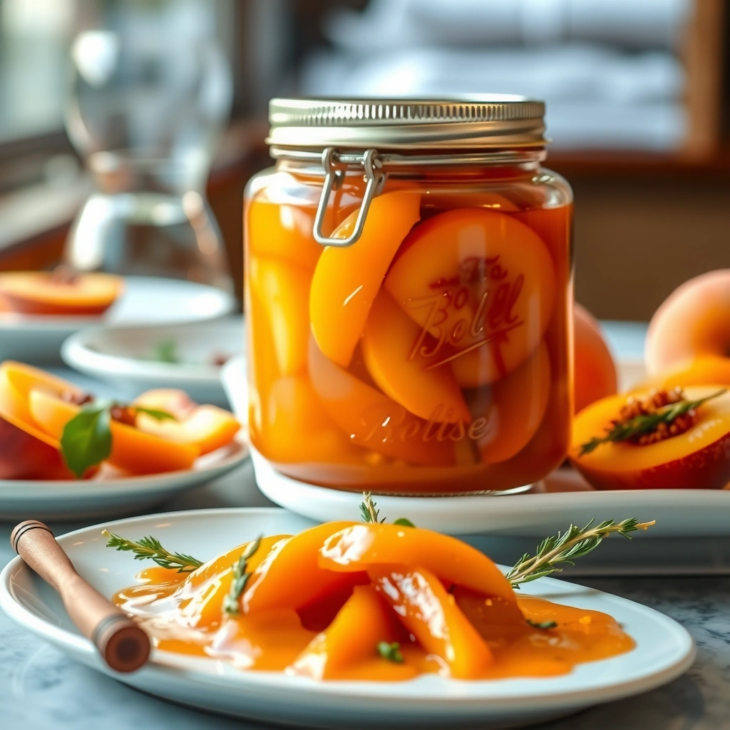 Canning the Jam - ball peach jam recipe