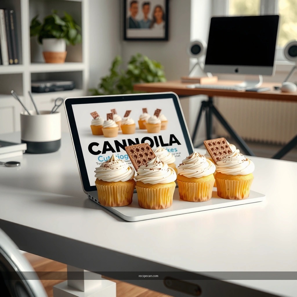 Cannoli Cupcakes - recipe for cannoli cupcakes