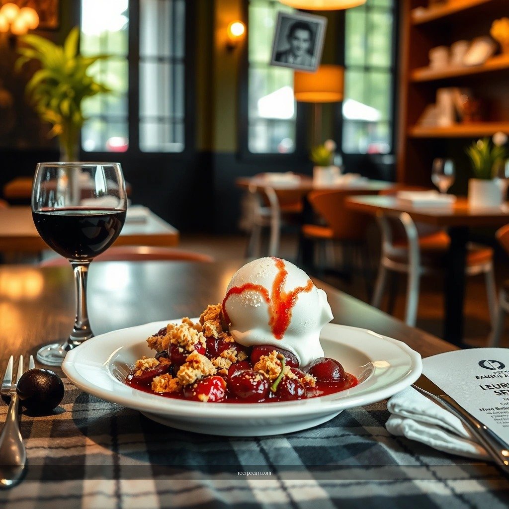Cherry Crumble - recipe cherry crumble