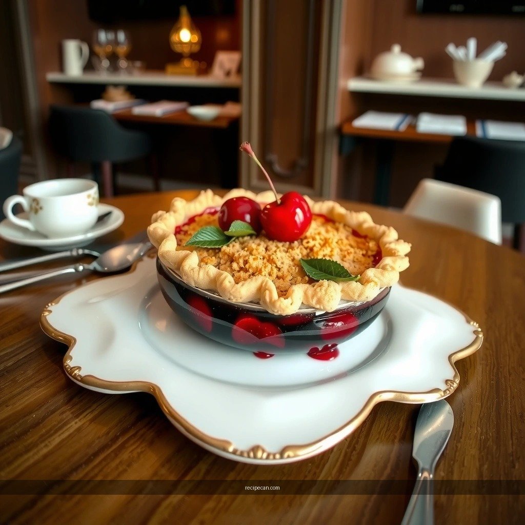 Cherry Crumble Pie - cherry crumble pie recipe