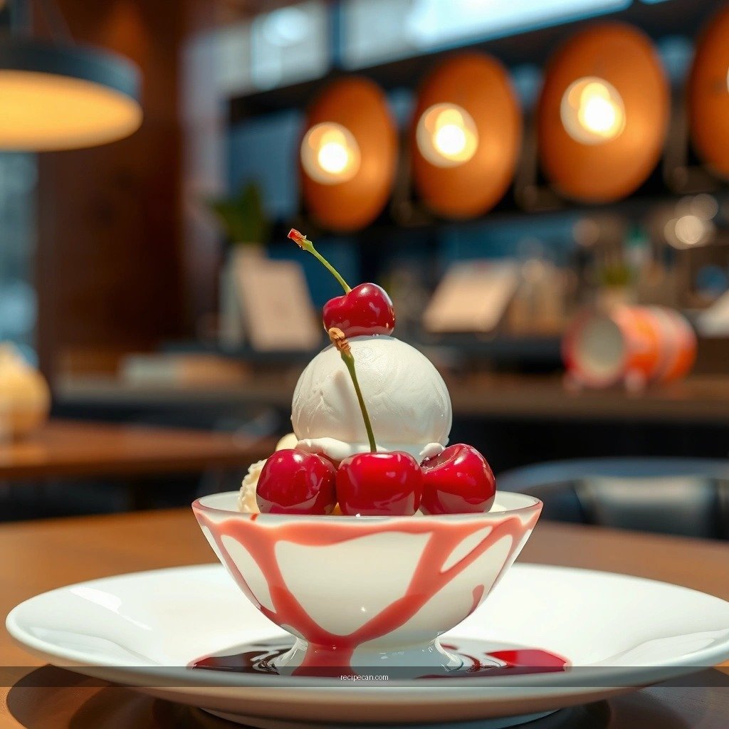 Cherry Swirl - recipe for cherry vanilla ice cream