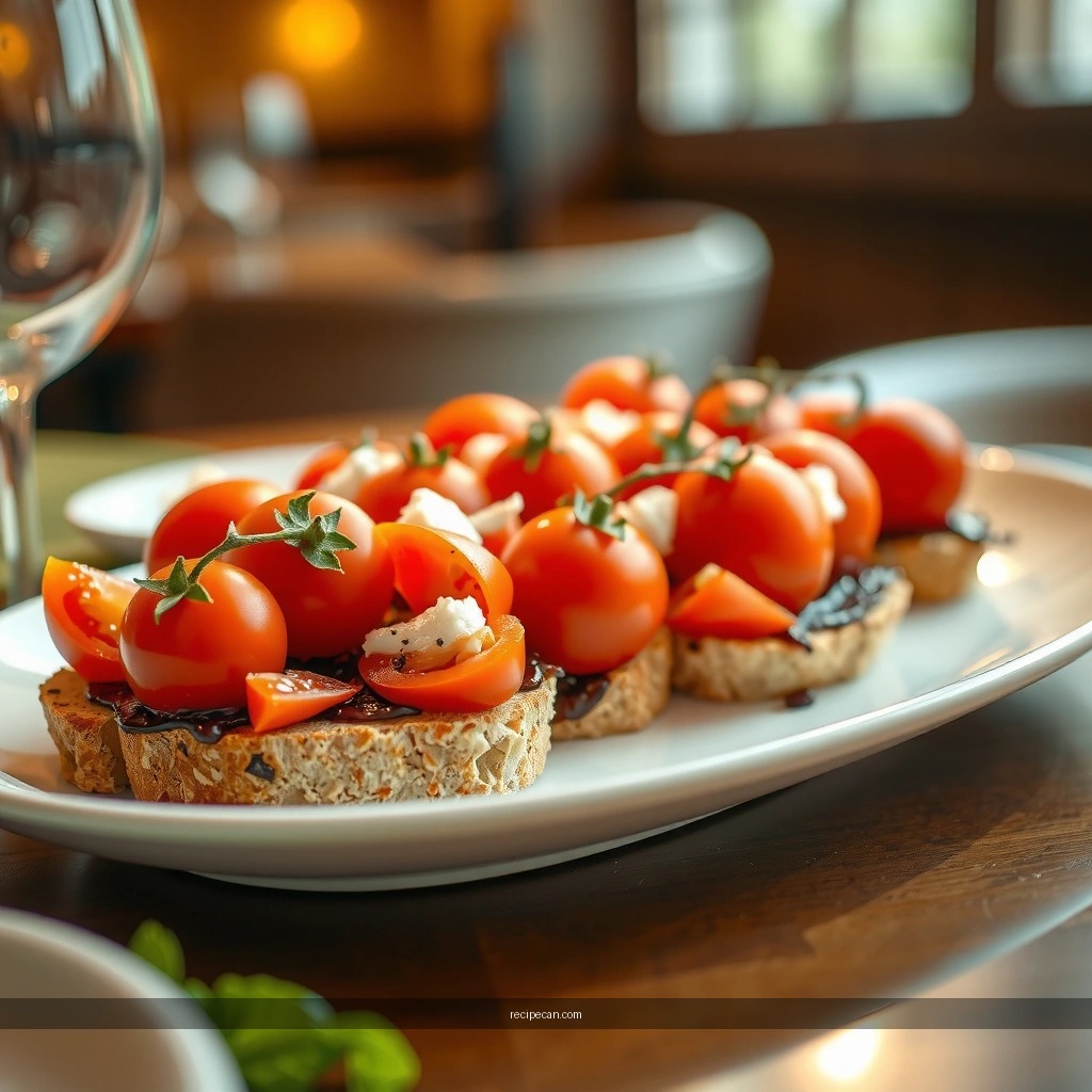 Cherry Tomatoes - bruschetta recipe with cherry tomatoes