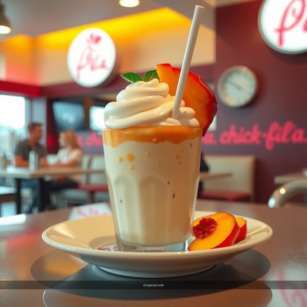 Chick-fil-A Peach Milkshake - chick fil a peach milkshake recipe