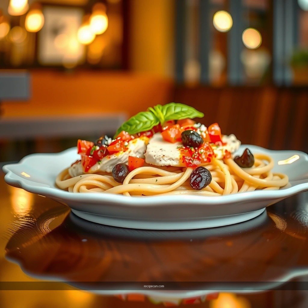 Chicken - bruschetta chicken pasta recipe