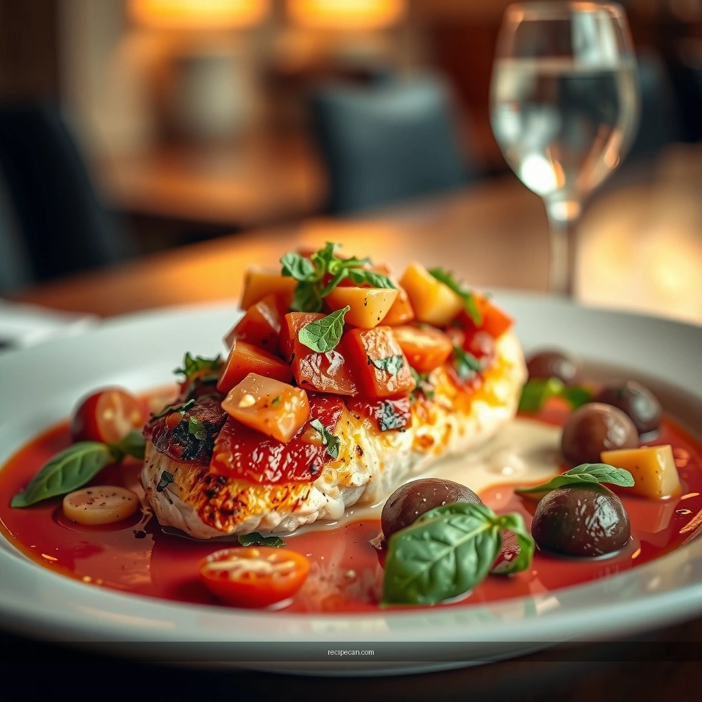 Chicken - recipe for bruschetta chicken