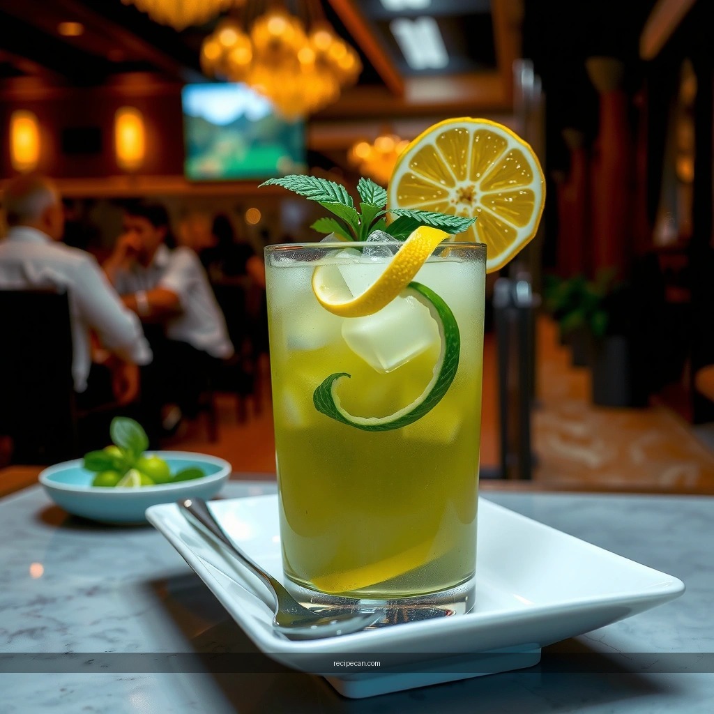 Chill and Sweeten - iced green tea recipe