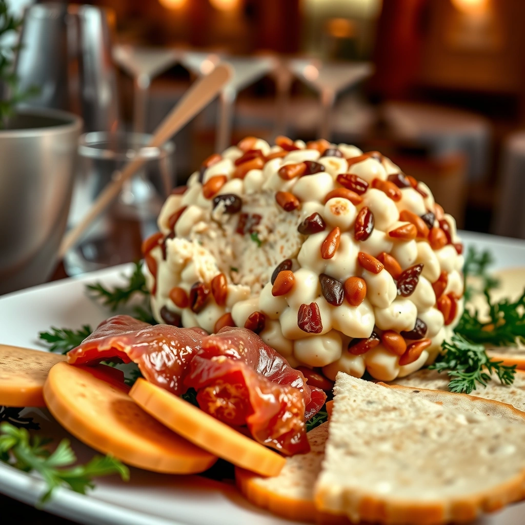 Chill Time - cheese ball recipe with dried beef